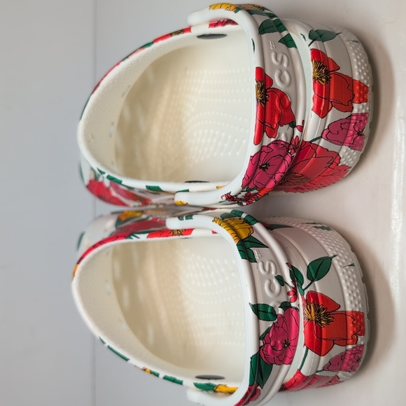Crocs classic baya printed floral graphic unisex clog women's size 9 / men's 7 - Picture 11 of 14
